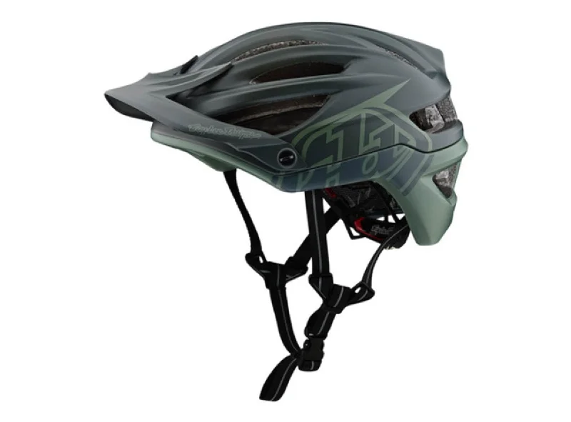 Bicycle cargo net-Troy Lee Designs A2 MIPS MTB Helmet - Decoy - Black-Flat Green - 2019