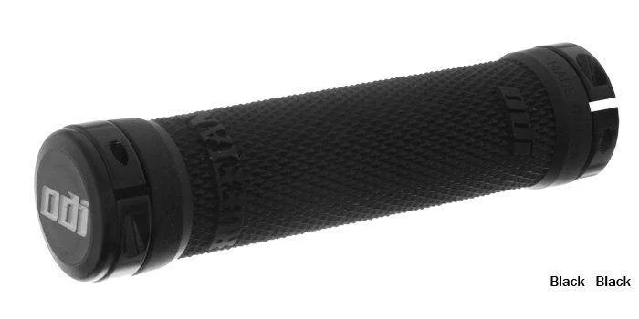 Bike tire liner-ODI Ruffian Lock-On Bonus Pack Grips - Black