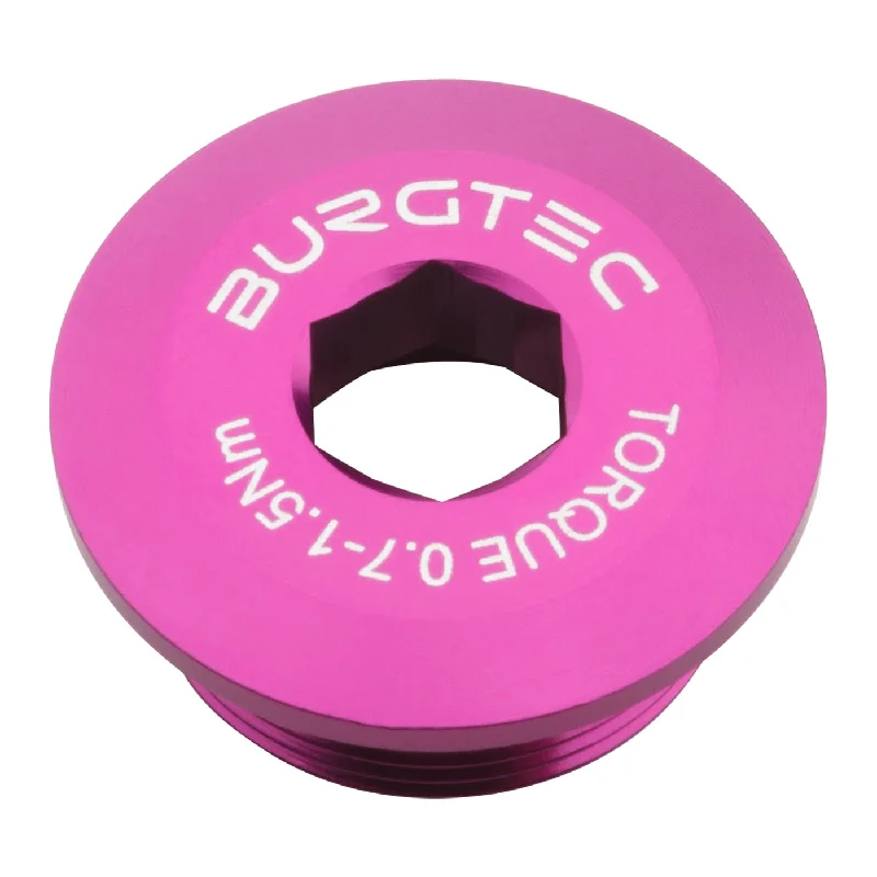 Road bike tires-Burgtec Shimano Crank Bolt - Purple Rain