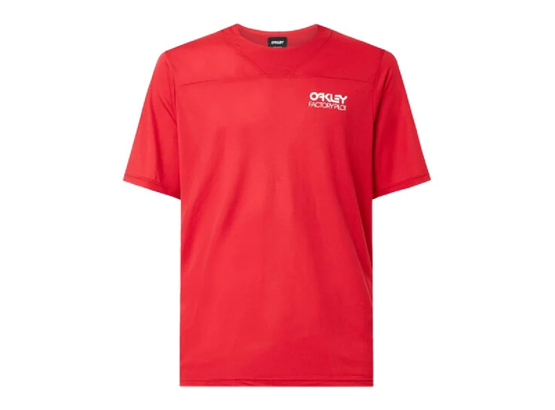 Bike frame mount-Oakley Cascade Short Sleeve Trail Tee - Red Line - 2021