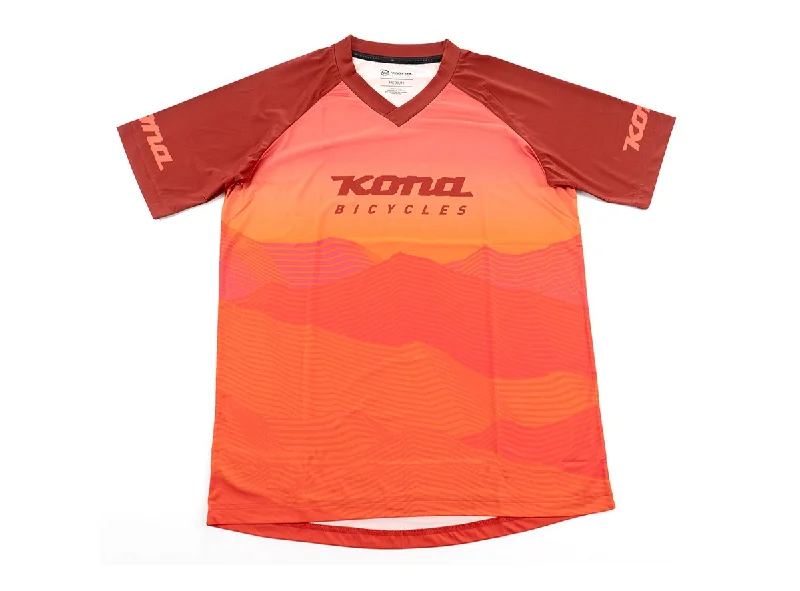 Bike wheel balancer-Kona Mountain Short Sleeve MTB Jersey - Orange