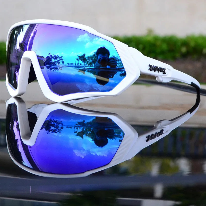 Cycling rain boots-Kapvoe Cycling Glasses Outdoor Sports Running Goggles Men's Mtb Bicycle Glasses Women Cycling Eyewear 1 Lens