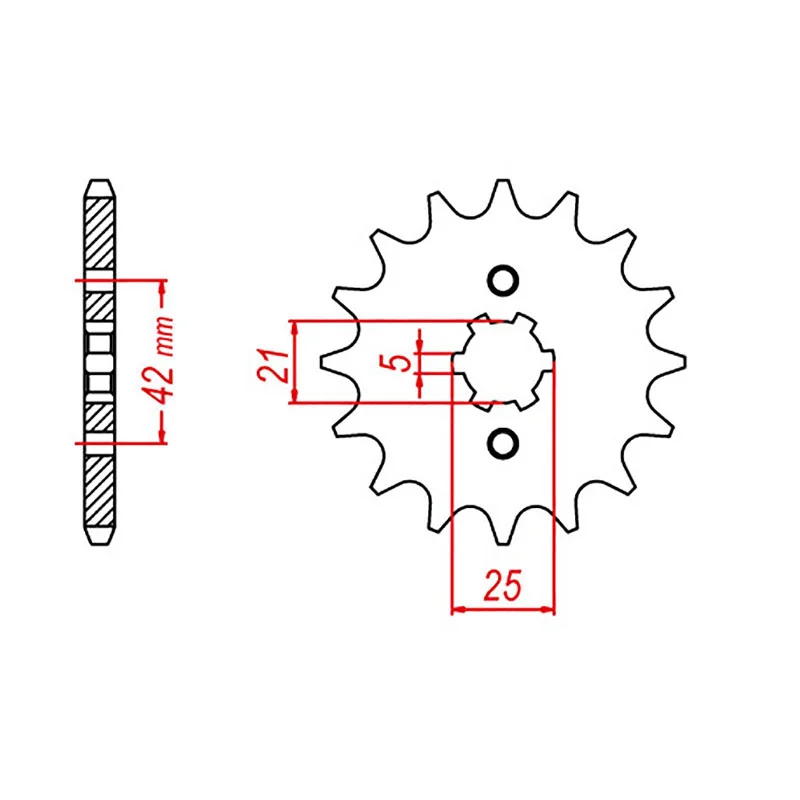 Bike wheel reflectors-MTX 569 Steel Front Sprocket #520 (12T) (10-0Y1-12)