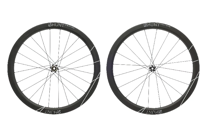 Bicycle cargo net-Hunt 45 Team Issue Carbon Tubular 700c Wheelset