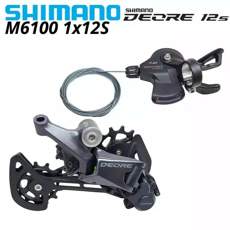 Bicycle bottle cage-SHIMANO DEORE M6100 12s Groupset SL M6100 SHIFT LEVER RD M6100 SGS REAR DERAILLEUR 12 Speed 12V SHIFTER SWTICH Basic M7100 M8100