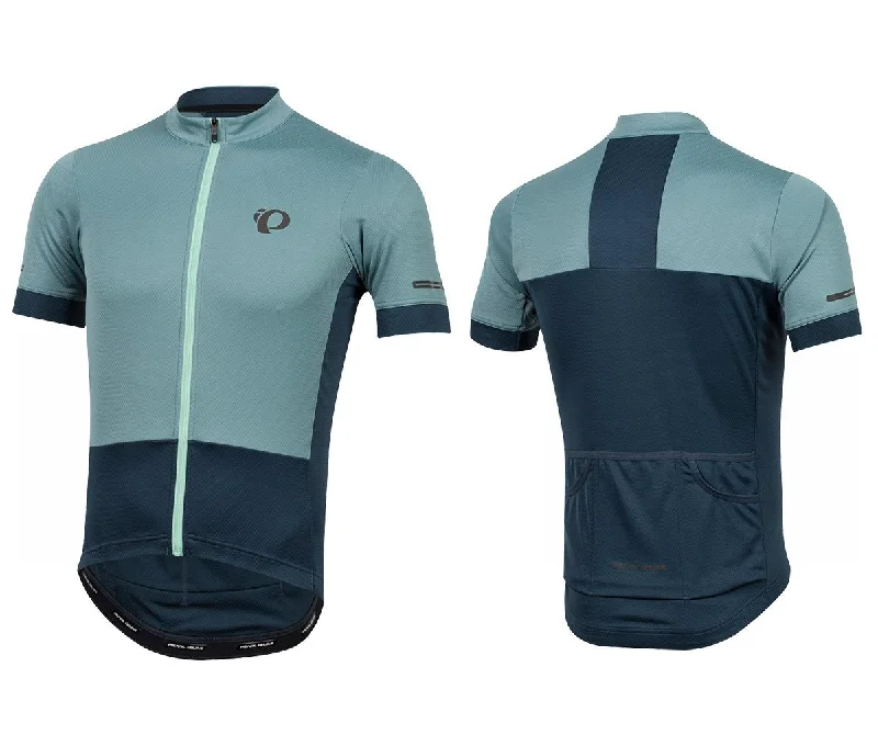 Bicycle rear fender-Pearl Izumi Elite Escape Short Sleeve Road Jersey - Arctic-Midnight Navy