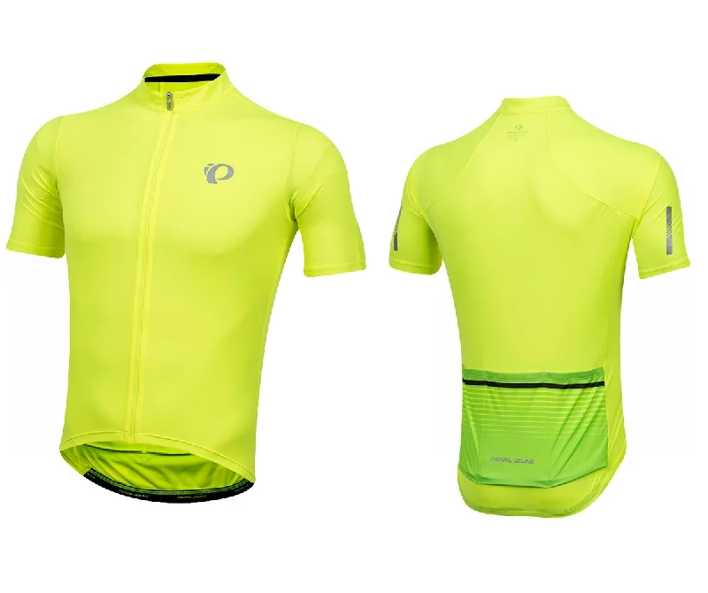 Bicycle chain breaker-Pearl Izumi Select Pursuit Short Sleeve Road Jersey - Screaming Yellow-Black Diffuse - 2018