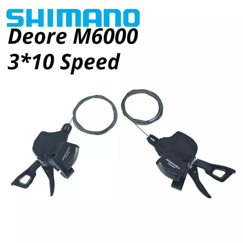 Cycling rain cover-Shimano Deore M6000 10 Speed Bike Shifters Lever SL-M6000 10s 10 S 10v MTB Mountain Bicycle Shift Set Trail Rapidfire New M615