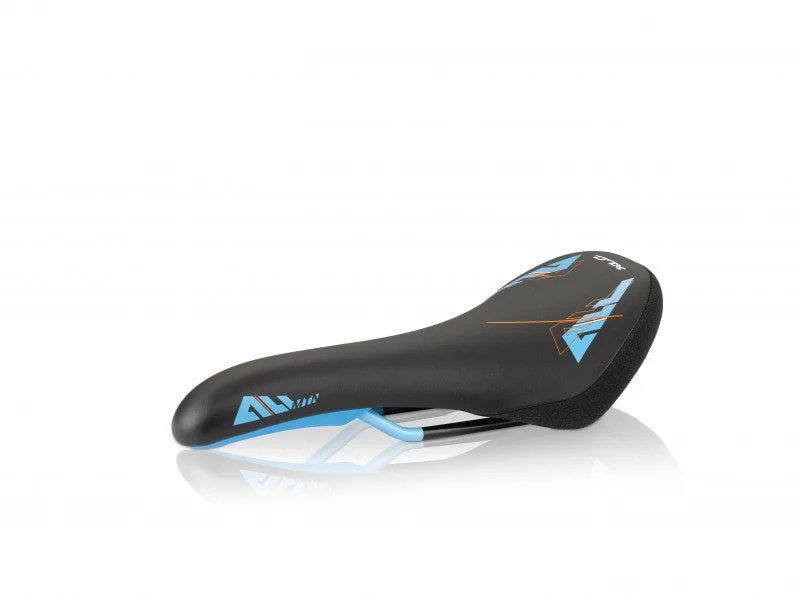 Cycling phone mount-XLC ENDURO UNISEX ALL MOUNTAIN MTB CRO-MO RAIL SADDLE BLACK & BLUE OVER 50% OFF