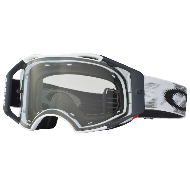 Bike chain cleaner-Maschera Oakley Airbrake MX - Bianco opaco