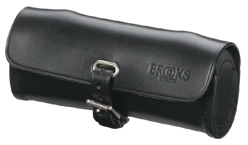 Cycling finger gloves-Brooks Challenge Tool Seat Bag Blk Leather