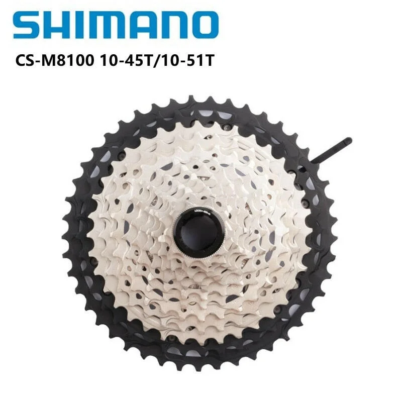 Road bike wheels-Shimano DEORE XT Series CS-M8100 Cassette 12s For Mountain Bike Riding Parts Original 12 Speed 10-51T 10-45T