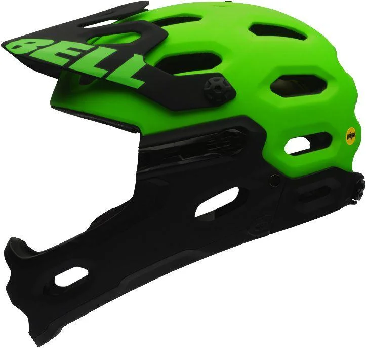 Road bike wheels-Bell Super 2R MIPS Full Face Helmet - Kryptonite