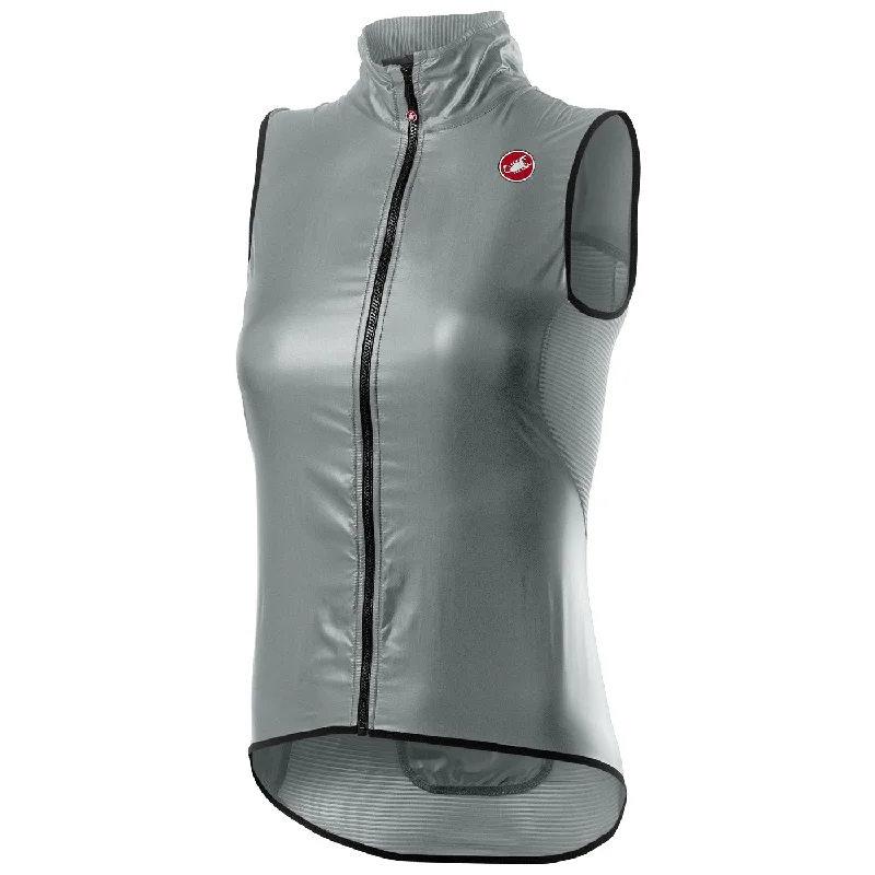 Cycling leg straps-Gilet donna Castelli Aria - Silver