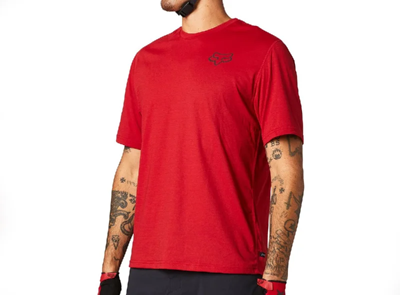 Bicycle chain tool-Fox Racing Ranger Power Dry Short Sleeve MTB Jersey - Chili