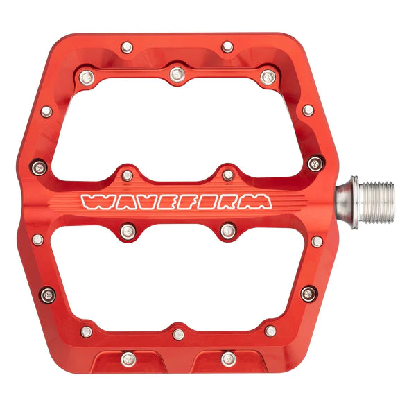 Bike wheel rim-Wolf Tooth Components Waveform Pedal - Large - Red