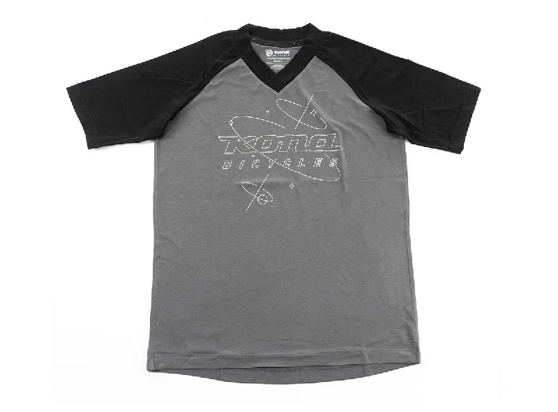 Bike chain oiler-Kona Orrery Short Sleeve Tech Tee - Black-Gray