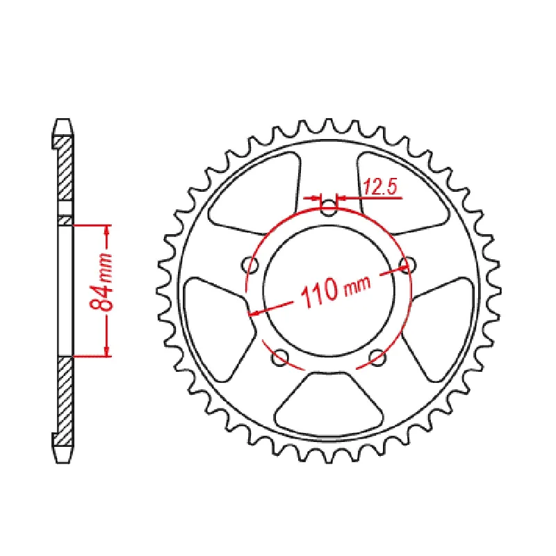 Cycling reflective gear-MTX 1225 Steel Rear Sprocket #520 (41T) (11-1225-41)