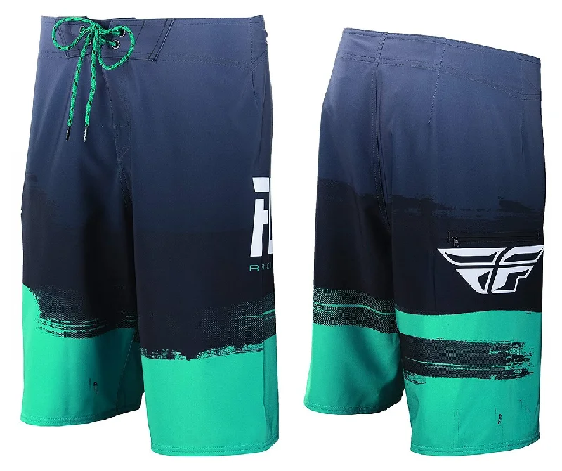 Road bike rims-Fly Racing Paint Slinger Boardshort - Black-Teal