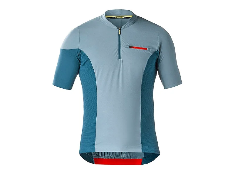 Cycling thermal pants-Mavic XA Pro Short Sleeve MTB Jersey - Bluestone-Majolica Blue