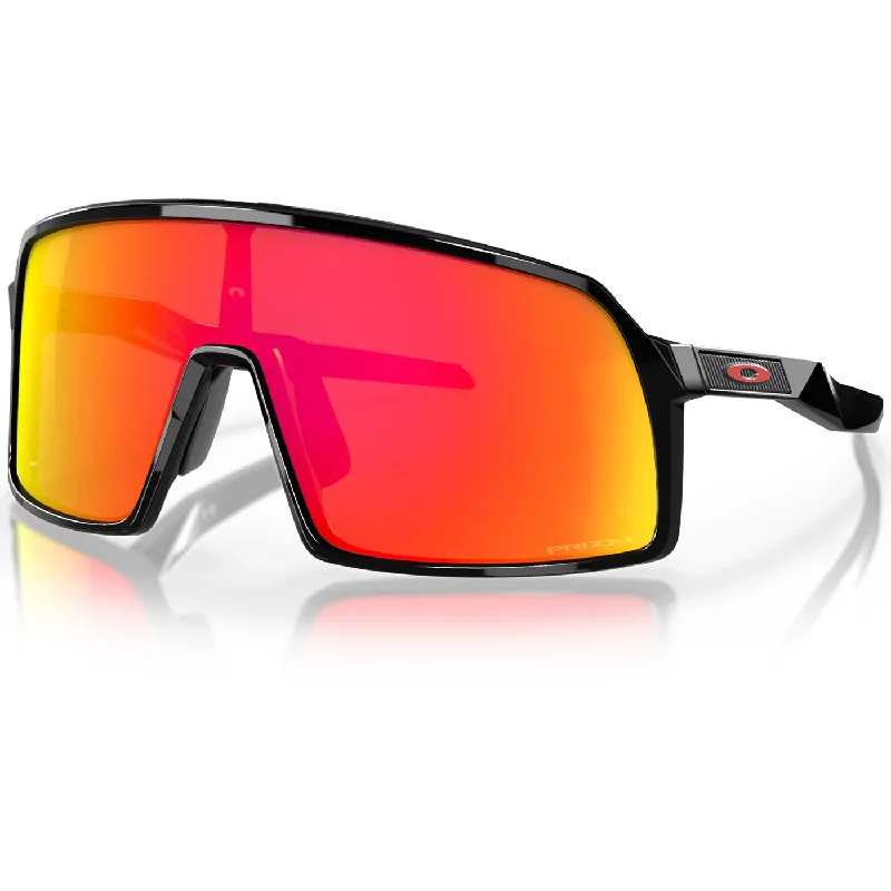 Cycling night light-Occhiali Oakley Sutro S - Polished Black Prizm Ruby