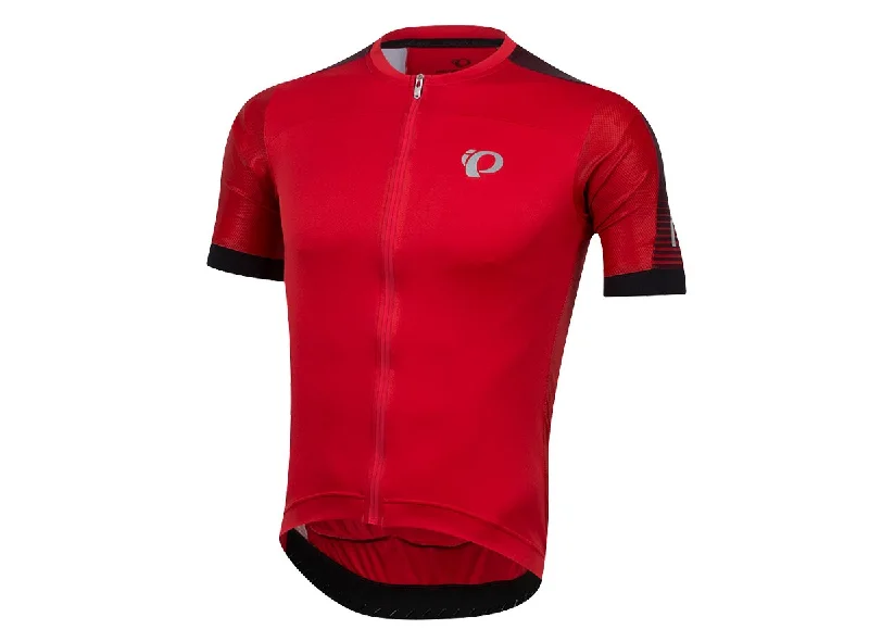 Bike saddle bag-Pearl Izumi Elite Pursuit Speed Short Sleeve Road Jersey - Rogue Red Diffuse