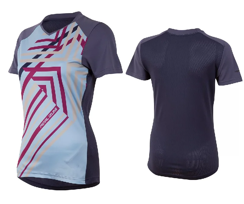 Cycling headlight LED-Pearl Izumi Launch Short Sleeve MTB Jersey - Womens - Deep Indigo