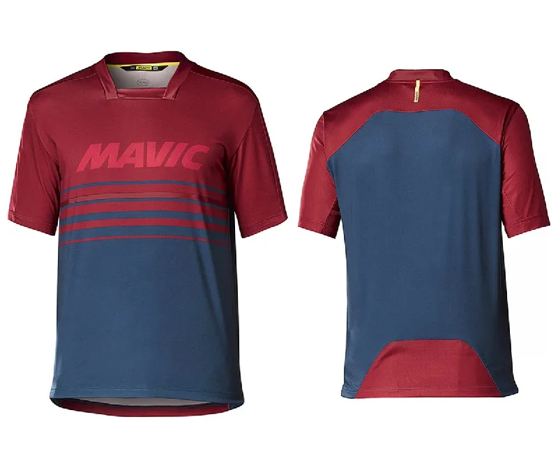 Bicycle gear cable-Mavic Deemax Pro Short Sleeve MTB Jersey - Red Poseidon