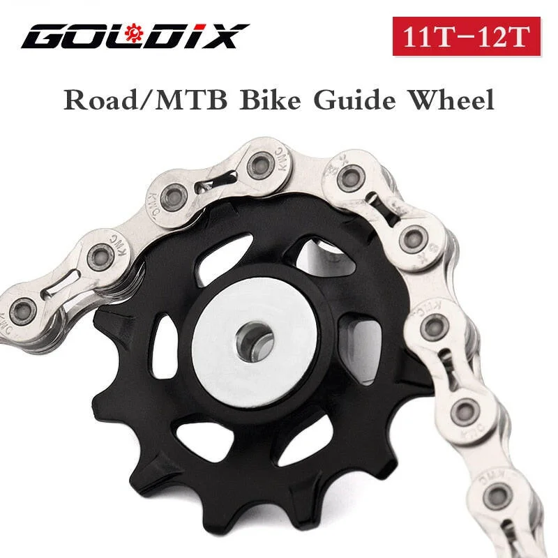 Bike tire repair-GOLDIX MTB Bicycle Pulley Wheel Nylon Fiber 11T 12T Road Bike Jockey Rear Derailleur Repair Kit for Shimano Sram X01 XX1 GX NX