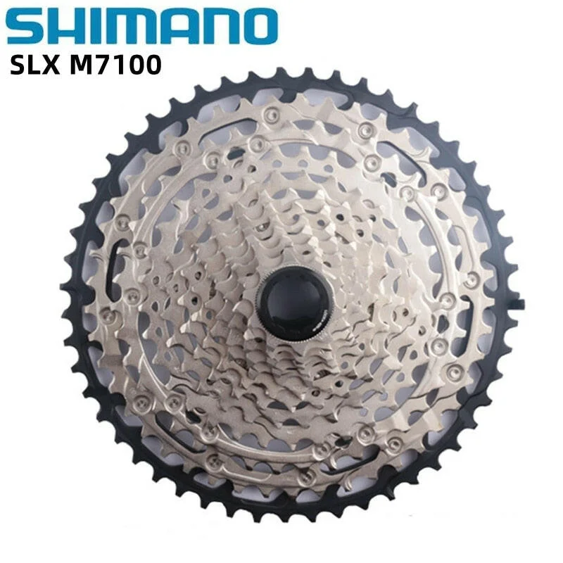 Bike wheel hub-Shimano SLX M7100 Cassette 12s For Mountain Bike 12 Speed MTB Flywheel 10-51T 10-45T Freewheel Original Shimano Riding Parts