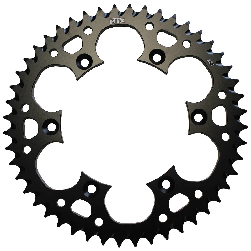 Cycling rain cape-MTX 251 Zero Aluminium Rear Sprocket #520 - Black (47T) (11A-428-47BLK)