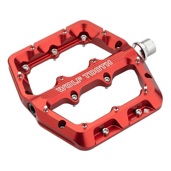 Road bike chain-Wolf Tooth Components Waveform Pedal - Small - Red