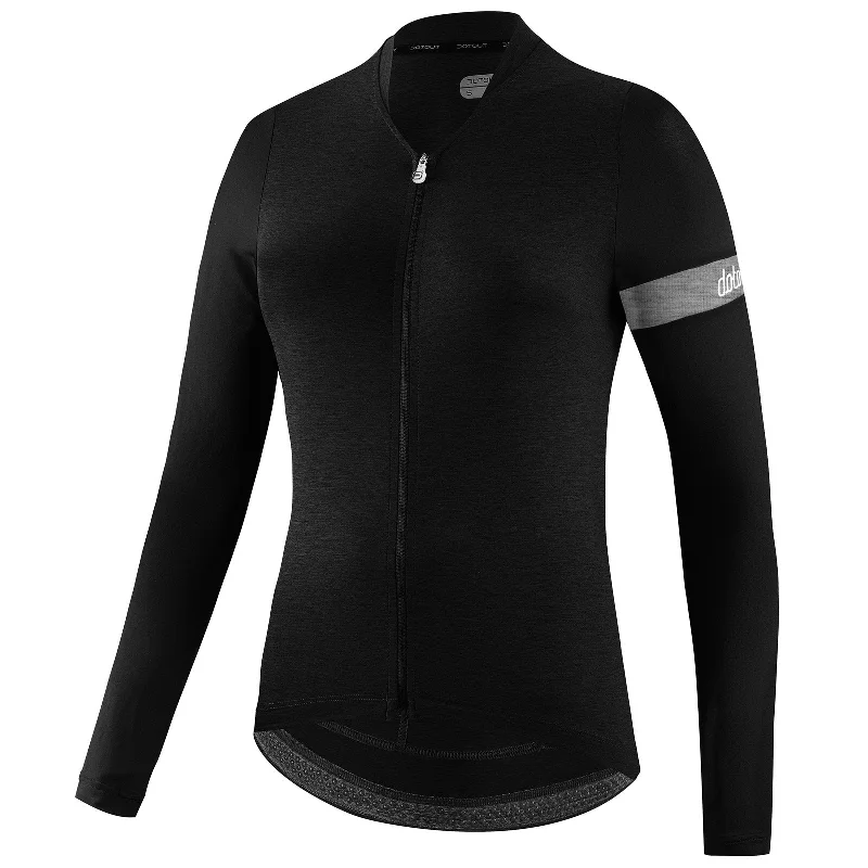 Cycling base layer-Maglia maniche lunghe donna Dotout Block - Nero