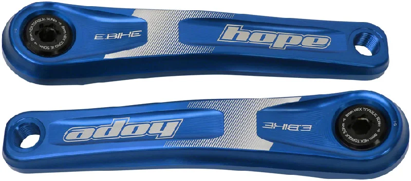 Cycling finger gloves-Hope Ebike Crank Arm Set - 165mm ISIS Specialized Offset Blue