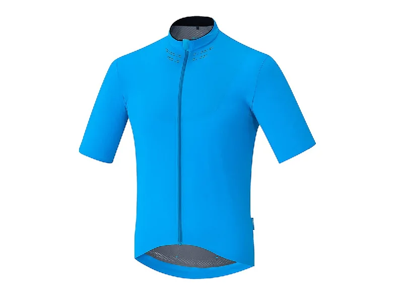 Cycling face mask-Shimano Evolve Short Sleeve Road Jersey - Blue