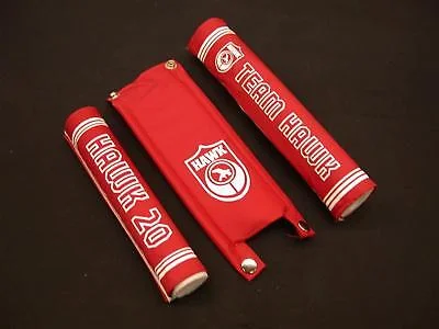 Mountain bike fork-OLD SCHOOL BMX HAWK 3 PIECE RED FRAME PAD SET GENUINE NEW OLD STOCK MADE IN 80's