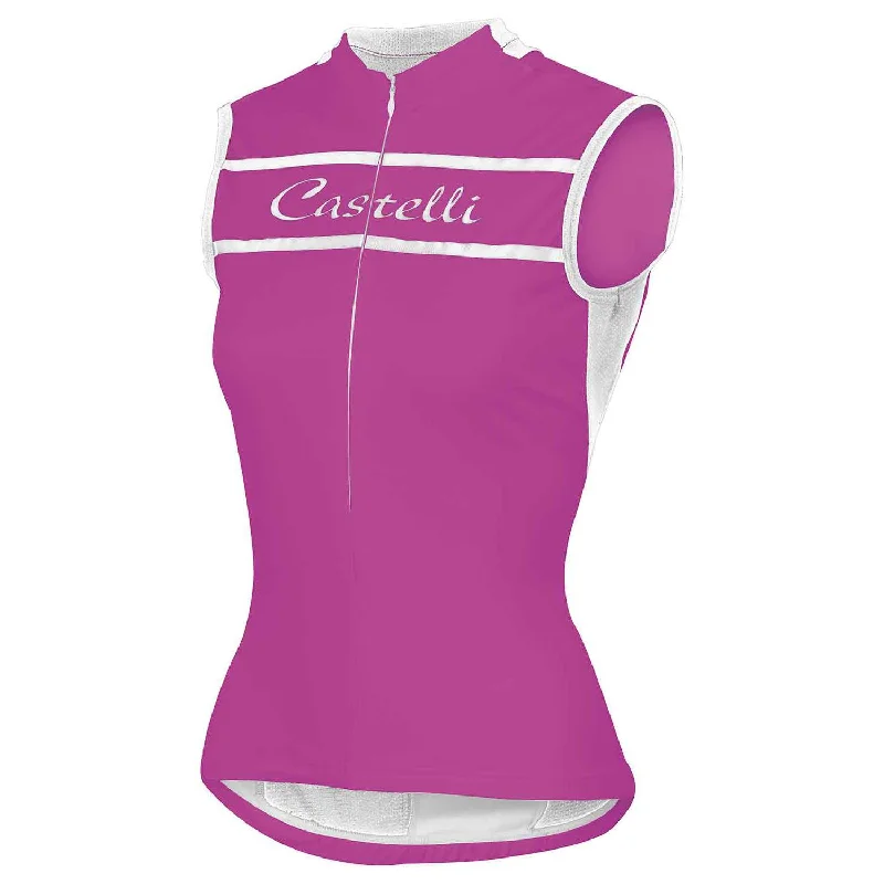 Cycling water bottle-Castelli Promessa Sleeveless Jersey