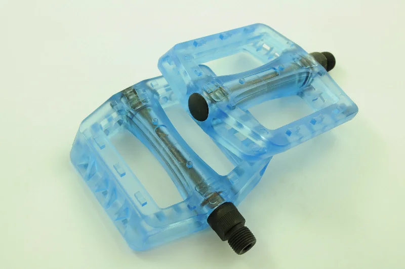 LIGHTWEIGHT MTB BIKE 9-16” PLATFORM PEDALS TRANSLUCENT BLUE SALE 60% OFF RRP