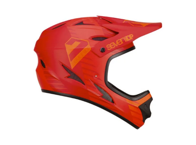 Mountain bike seat-7 iDP M1 Tactic Full Face Helmet - Red-Dark Red - 2019