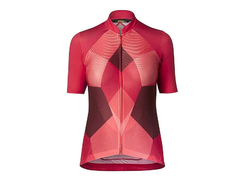 Bike saddle cover-Mavic Sequence Pro Short Sleeve Road Jersey - Womens - Lollipop Red