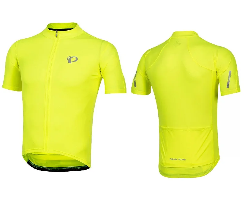 Bicycle rear pannier-Pearl Izumi Select Pursuit Short Sleeve Road Jersey - Screaming Yellow - 2018