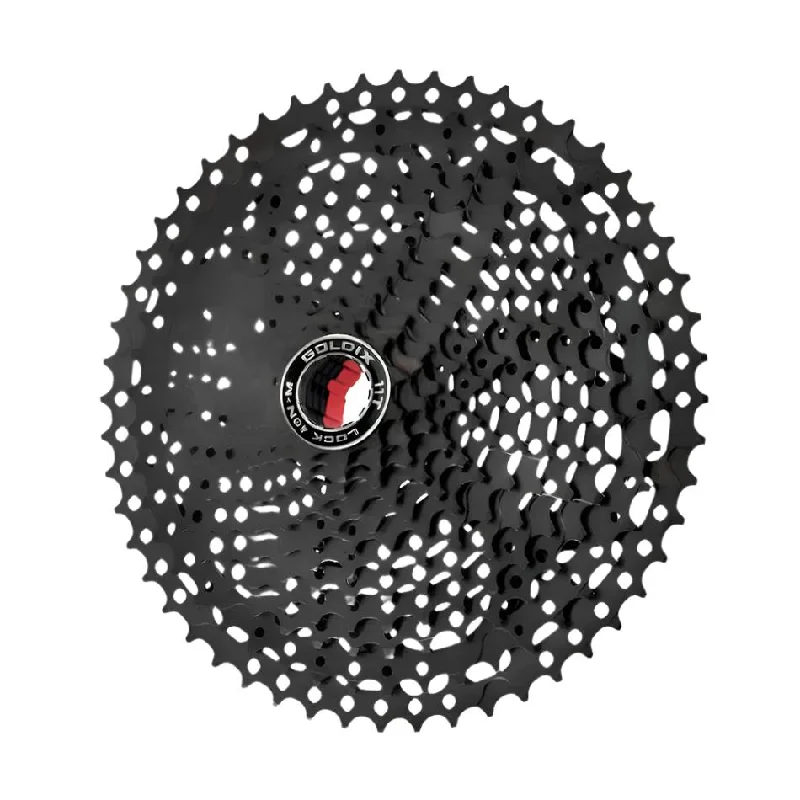 Bicycle basket front-GOLDIX Black MTB Cassete 8/9/10/11/12 Speed 40/42/46/50/50T K7 8/9/10/11/12v Bicycle Freewheel Bicycle Sprocket for Shimano/SRAM