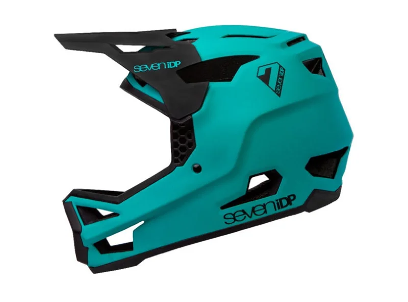 Mountain bike chain-7 iDP Project.23 Glass Fiber Full Face Helmet - Matt Teal-Gloss Black