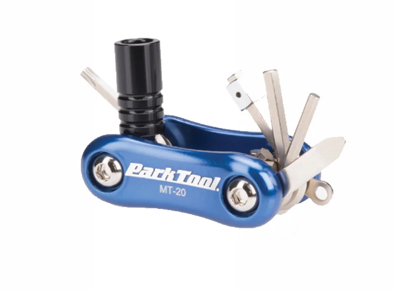 Road bike tires-Park Tool Multi-Tool MT-20 - Blue