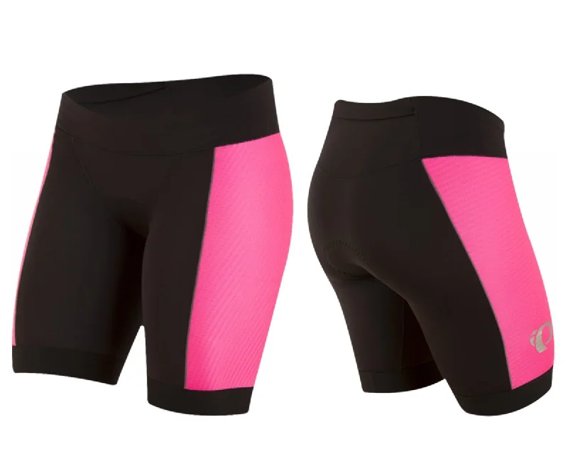 Bicycle gear shifter-Pearl Izumi Elite Pursuit Tri Half Short - Womens - Black-Screaming Pink