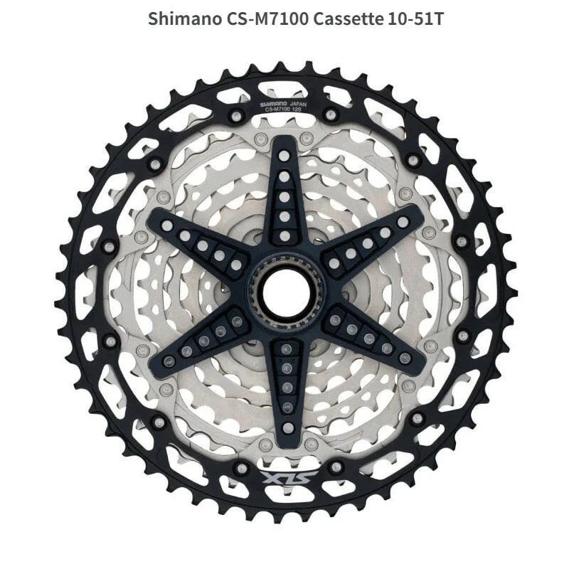 Road bike chainring-SHIMANO Deore SLX M7100 12 Speed Mountain Bike Flywheel 12V Variable Flying 12S 10-51T 10-45T CS-M7100 Micro Spline Cassette