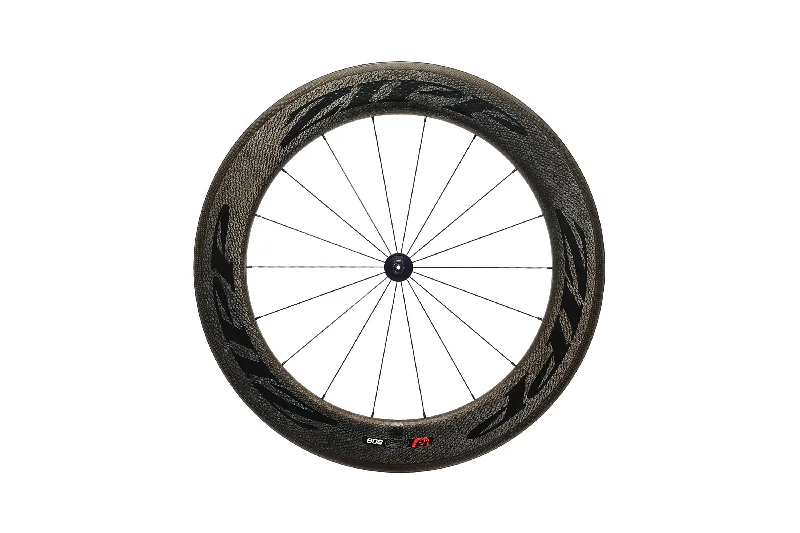 Bike wheel spoke-Zipp 808 Carbon Clincher 700c Front Wheel