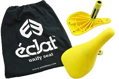 Bicycle cargo trailer-ECLAT UNIFY SEAT LIGHTWEIGHT SADDLE BUILT IN 25.4mm SEAT POST YELLOW 63% OFF