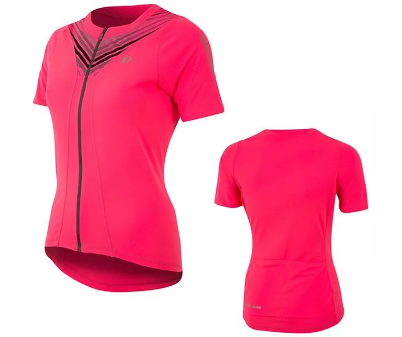 Bike wheel balancer-Pearl Izumi Select Pursuit Short Sleeve Road Jersey - Womens - Screaming Pink Whirl