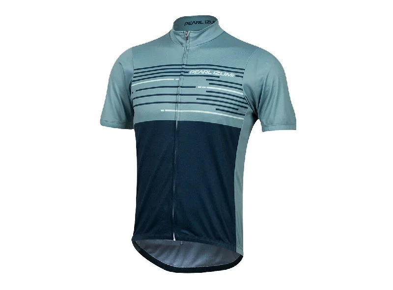 Road bike pedals-Pearl Izumi Select Ltd Short Sleeve Road Jersey - Arctic-Midnight Navy Tidal